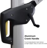 PURPLE LEAF 10ft Patio Umbrella Outdoor Square Large Cantilever Windproof Offset and Heavy Duty Sun Umbrella for Garden Deck Pool, Beige - Image 6