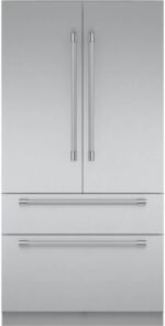 Smart Built-in French Door Refrigerator by Thermador: 23.9 Cu. Ft. Freedom Collection with Professional Handles in Stainless Steel