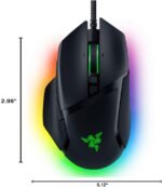 Razer Basilisk V3 Customizable Ergonomic Gaming Mouse: Fastest Gaming Mouse Switch - Chroma RGB Lighting - 26K DPI Optical Sensor - 11 Programmable Buttons - HyperScroll Tilt Wheel - Classic Black - Image 8