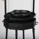 TITAN GREAT OUTDOORS Ash & Ember Santa Maria Grill, Argentine Style Open Fire Grill, Adjustable Cooking Grate with Flywheel, BBQ Grill Comes with Cast Iron Skillet - Image 3