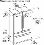 Smart Built-in French Door Refrigerator by Thermador: 23.9 Cu. Ft. Freedom Collection with Professional Handles in Stainless Steel - Image 2