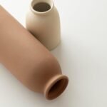 10.4 inches Tall Decorative Ceramic Vase Set, 3 Pieces, Nordic Modern Boho Style, White, Modern Farmhouse for Home Decor (Coffee Mix) - Image 8