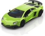 1/36 Scale Lamborghini Aventador LP750-4 SV Diecast Cars Models,Pull Back Vehicles Toy Cars,Cars Gifts for Boys Girls (Green)