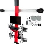 Wheel Alignment Machine 3D Wheel Aligner, 12~24 inch Rim Diameter, Database Supports Over 60,000+ Models, 0.1mm/0.01° High-Precision Tire Wheel Aligning Machine AC110V