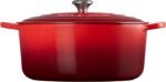 Le Creuset Enameled Cast Iron Signature Round Dutch Oven, 13.25 qt., Cerise - Image 4