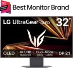 LG 32GX870A-B 32-inch Ultragear 4K UHD (3840 x 2160) OLED Gaming Monitor, Dual-Mode, 240Hz, 0.03ms, NVIDIA, AMD FreeSync Premium Pro, VESA DisplayHDR True Black 400, USB Type-C, DP2.1 - Image 2