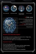 OLEVS Men Watches Business Dress Chronograph Big Square Quartz Analog Male Watch Silicone Strap Waterproof Date Gift Mens Wrsit Watch Silver - Image 4
