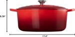 Le Creuset Enameled Cast Iron Signature Round Dutch Oven, 13.25 qt., Cerise - Image 8