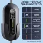 2026 Upgraded Level 1 & 2 Portable EV Charger, 25Ft J1772 Charging Cable, 8–16Amp Adjustable Current with Delay Start, 110–240V, NEMA 6-20 Plug with 5-15 Adapter, for All EVs & PHEVs - Image 4