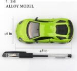 1/36 Scale Lamborghini Aventador LP750-4 SV Diecast Cars Models,Pull Back Vehicles Toy Cars,Cars Gifts for Boys Girls (Green) - Image 4