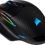 Corsair Dark CORE RGB PRO SE Wireless FPS/MOBA Gaming Mouse with Qi Charging – 18,000 DPI – 8 Programmable Buttons – Sub-1ms Wireless – iCUE Compatible – PC, Mac, PS5, PS4, Xbox – Black