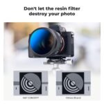 K&F Concept 67mm UV/CPL/ND Lens Filter Kit (3 Pieces)-18 Multi-Layer Coatings, UV Filter + Polarizer Filter + Neutral Density Filter (ND4) + Cleaning Cloth+ Filter Pouch for Camera Lens (K-Series) - Image 7