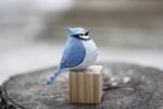 Hand Carved Wooden Bird Figurines, Creative Small Bird Statue for Home Decor, Bird Gifts for Bird Lovers (Blue Jay) - Image 9
