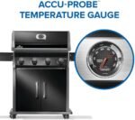 Napoleon Rogue 525 Natural Gas Grill, Black, Stainless Steel Grids, Durable 4-Burner BBQ - Image 7