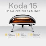 Ooni Koda 16 Gas Pizza Oven – 16" Gas Powered Outdoor Oven with 28 mBar Regulator and Gas Hose, Gas powered Portable Pizza Oven - Foundry Black - Image 2