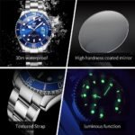 OLEVS Luxury Watches for Men Big Face Stainless Steel Business Dress Analog Quartz Watch with Day Waterproof Luminous Mens Wrist Watch - Image 5
