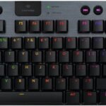 Logitech G915 X Lightspeed TKL Wireless Mechanical Gaming Keyboard, Double-Shot PBT Keycaps, Fully Programmable Keys, RGB Backlit Mac/PC Gaming Keyboards, Aluminum Finish, GL Tactile Switches, Black