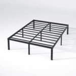 Metal Bed Frame,Queen Size Bed Frame with Storage Space,Heavy Duty Sturdy Mattress Foundation,Easy Assembly,No Box Spring Needed, Black,14 Inch,Queen - Image 8
