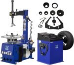 XK-New 2.0 Horsepower Tire Changer Wheel Changers Machine Combo Balancer Rim Clamp 580-690 with 36 Month Part Replacements