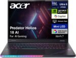 acer Predator Helios 18 AI Gaming Laptop 18" 250Hz 1000 nits Mini-LED WQXGA (Intel Ultra 9-275HX, GeForce RTX 5080 16GB, 64GB DDR5, 2TB SSD, 2 Thunderbolt 5, Win11Home) w/DKZ USB Port Expander - Image 3