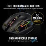 Corsair Dark CORE RGB PRO SE Wireless FPS/MOBA Gaming Mouse with Qi Charging – 18,000 DPI – 8 Programmable Buttons – Sub-1ms Wireless – iCUE Compatible – PC, Mac, PS5, PS4, Xbox – Black - Image 8