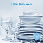 Midea MDF18A1AWW Built-in Dishwasher with 8 Place Settings, 6 Washing Programs, Stainless Steel Tub, Heated Dry, Energy Star, White - Image 6