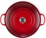 Le Creuset Enameled Cast Iron Signature Round Dutch Oven, 13.25 qt., Cerise - Image 2