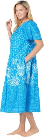 Only Necessities Plus Size Tiered Print Lounger - Image 4