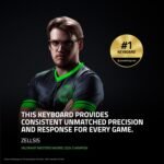 Razer Huntsman V3 Pro TKL Esports Gaming Keyboard: Analog Optical Switches - Razer Snap Tap - Rapid Trigger - Adjustable Actuation - Media Keys & Dial - Doubleshot PBT Keycaps - Wrist Rest - Black - Image 2