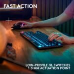 Logitech G915 X Lightspeed TKL Wireless Mechanical Gaming Keyboard, Double-Shot PBT Keycaps, Fully Programmable Keys, RGB Backlit Mac/PC Gaming Keyboards, Aluminum Finish, GL Tactile Switches, Black - Image 3