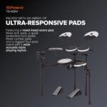 Roland TD-02KV V-Drums | Electronic Drum Kit with Expressive Playability, Noise-Reducing Features, Mesh-Head Snare, Wide Acoustic-Style Playing Layout & Optional Bluetooth Expansion | Onboard Coach - Image 3