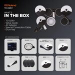 Roland TD-02KV V-Drums | Electronic Drum Kit with Expressive Playability, Noise-Reducing Features, Mesh-Head Snare, Wide Acoustic-Style Playing Layout & Optional Bluetooth Expansion | Onboard Coach - Image 7