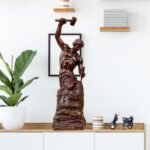 【100% Bronze Statue】 Self Made Man 18.5″ Bronze Self-Sculpting Sculpture for Home Decor