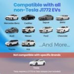 2026 Upgraded Level 1 & 2 Portable EV Charger, 25Ft J1772 Charging Cable, 8–16Amp Adjustable Current with Delay Start, 110–240V, NEMA 6-20 Plug with 5-15 Adapter, for All EVs & PHEVs - Image 6