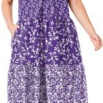 Only Necessities Plus Size Tiered Print Lounger