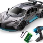 MIEBELY Remote Control Car, Bugatti Divo 1/16 Scale Rc Cars 12Km/h, 2.4Ghz Licensed Model Car 7.4V 500mAh Toy Car Headlight for Adults Boys Girls Age 6-12 Years Birthday Ideas Gift