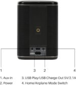 RIVA Upgraded Arena Wi-Fi Bluetooth Hi-Fi Speaker, 6 Drivers, 50W, Multiroom Music System, Supports Airplay 2, Chromecast, Spotify, Tidal and More Streaming (Black) - Image 2