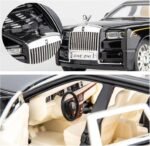 BDTCTK 1/32 Rolls-Royce Phantom Model Car,Zinc Alloy Pull Back Toy car with Sound and Light for Kids Boy Girl Gift (Black) - Image 7