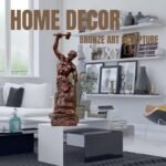 【100% Bronze Statue】 Self Made Man 18.5″ Bronze Self-Sculpting Sculpture for Home Decor - Image 3