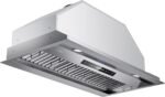 IKTCH 36 inch Built-in/Insert Range Hood 900 CFM, Ducted/Ductless Convertible Duct, Stainless Steel Kitchen Vent Hood with 2 Pcs Adjustable Lights and 3 Pcs Baffle Filters with Handlebar(IKB02-36'')