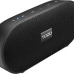 TOZO PA1 Large Bluetooth Speaker, Powerful 2.0 Stereo Sound with Deep Bass, 25H Playtime, IPX7 Waterproof Shower Speaker, Wireless Speaker with App EQ Control, Dual Pairing for Home, Outdoor & Travel