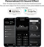 TOZO PA1 Large Bluetooth Speaker, Powerful 2.0 Stereo Sound with Deep Bass, 25H Playtime, IPX7 Waterproof Shower Speaker, Wireless Speaker with App EQ Control, Dual Pairing for Home, Outdoor & Travel - Image 4