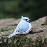 Hand Carved Wooden Bird Figurines, Creative Small Bird Statue for Home Decor, Bird Gifts for Bird Lovers (Blue Jay) - Image 8