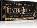 TAILORED CANVASES: theater Sign, Custom Movie Theater Decor, Unique Home Theater Wall Art, Personalized Cinema Room Canvas, Stylish Theater Room Decor, Ready-to-Hang Art