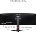 ASUS ROG Strix XG49VQ 49” Curved Gaming FreeSync Monitor 144Hz Dual Full HD HDR Eye Care with DP HDMI Black - Image 5