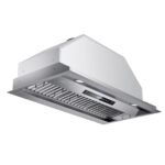 IKTCH 36 inch Built-in/Insert Range Hood 900 CFM, Ducted/Ductless Convertible Duct, Stainless Steel Kitchen Vent Hood with 2 Pcs Adjustable Lights and 3 Pcs Baffle Filters with Handlebar(IKB02-36'') - Image 9