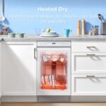 Midea MDF18A1AWW Built-in Dishwasher with 8 Place Settings, 6 Washing Programs, Stainless Steel Tub, Heated Dry, Energy Star, White - Image 7