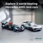 LEGO Speed Champions Mercedes-AMG F1 W12 E, Performance & Project One Toy Car Set, Mercedes Model Car Building Kit, Collectible Race Car Toy, Great Car Gift for Kids and Teens, 76909 - Image 2