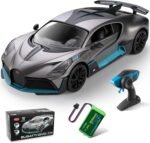 MIEBELY Remote Control Car, Bugatti Divo 1/16 Scale Rc Cars 12Km/h, 2.4Ghz Licensed Model Car 7.4V 500mAh Toy Car Headlight for Adults Boys Girls Age 6-12 Years Birthday Ideas Gift - Image 8