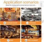 Commercial Gas Floor Fryer with 2 Baskets, 120000 BTU Natural Gas Fryer-Only Commercial Use, 4 Heating Tubes, 55 lb Oil Capacity Deep Fryer for Restaurants, Fast Food, Food Trucks - Image 9